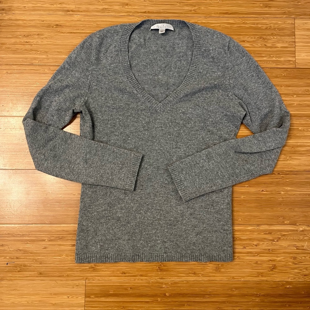 Gray Cashmere Sweater